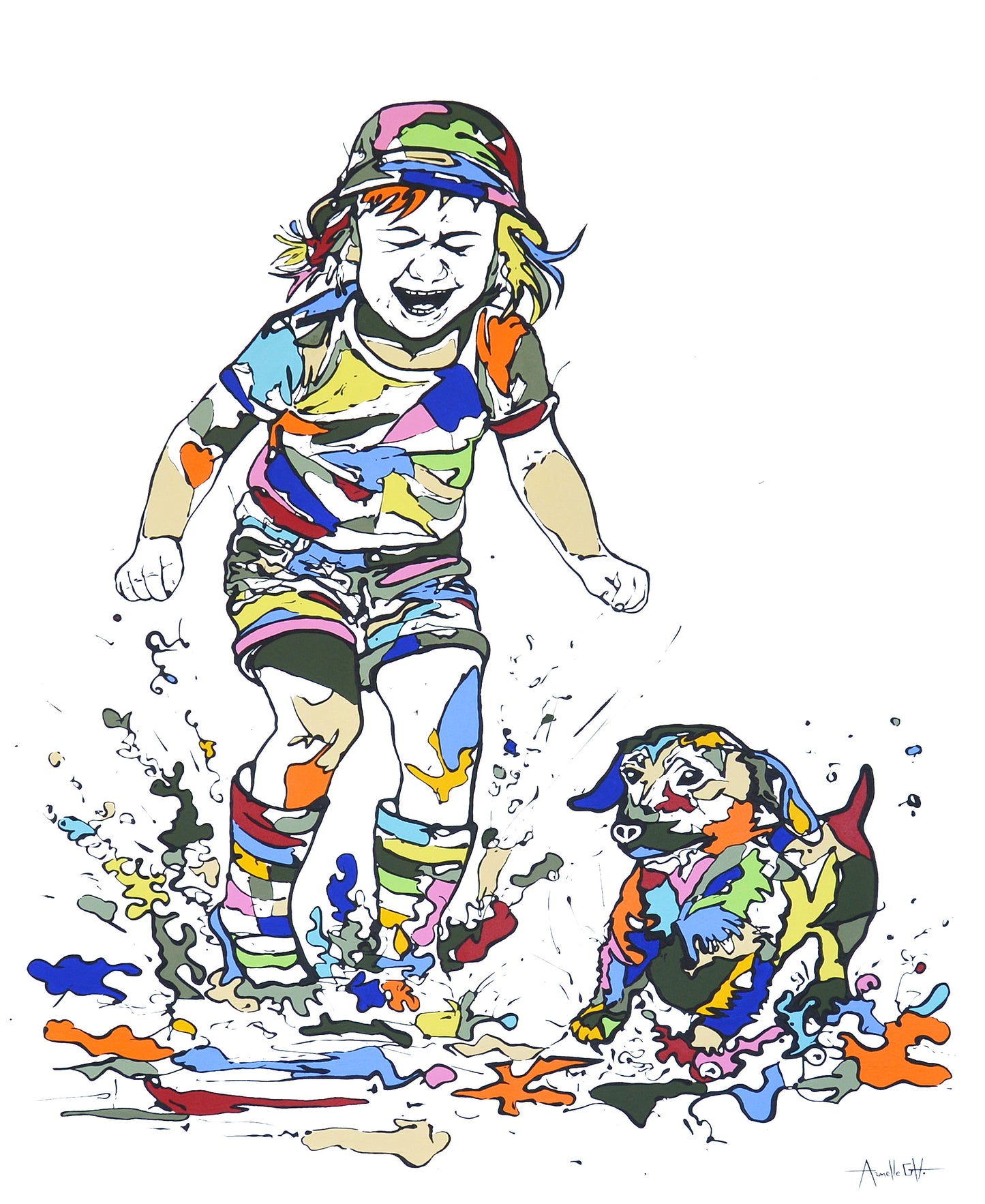 Toile | Youpi, enfin la pluie | ©AGH