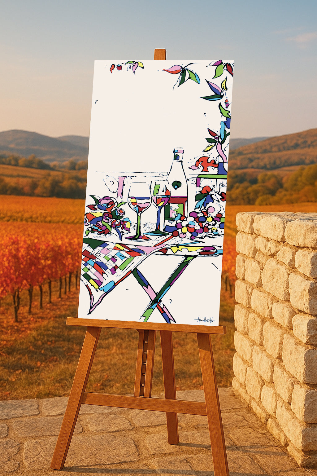 Toile | Sous la tonnelle | ©AGH