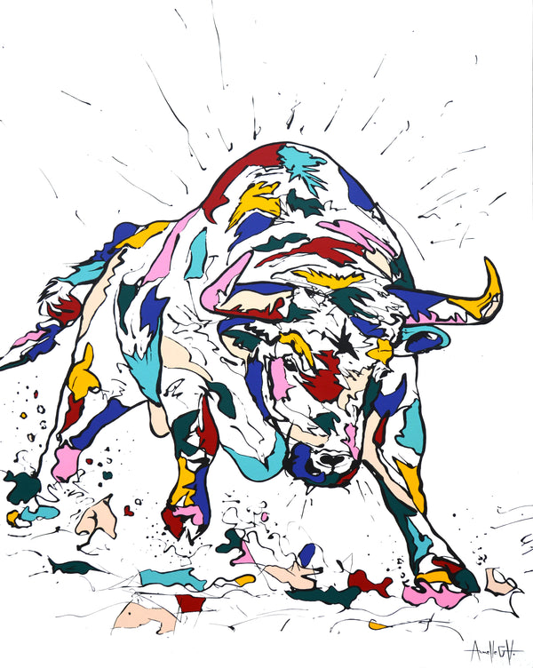 Toile | Taureau, l'explosif| ©AGH