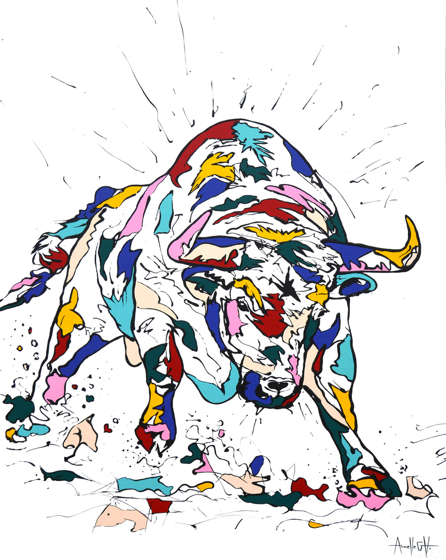 Toile | Taureau, l'explosif| ©AGH