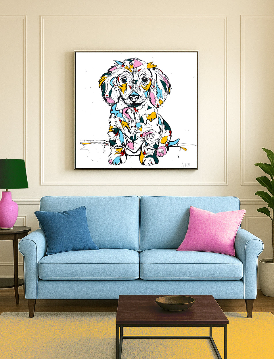 Toile | Teckel Titi Baby | ©AGH